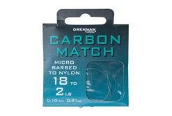 Drennan Carbon Match Hooks To Nylon - Size 16 To 2lb 8oz