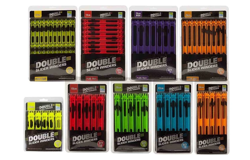 Double Slider Winders In A Box - Orange 26cm 1 Double Slider Winders In A Box - Orange 26cm